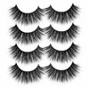 Picture of ALICROWN Faux Mink Lashes Pack 3D Volume Natural Fluffy Wispies Cross False Eyelashes