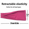 Picture of Headbands For Women, 6 PCS Cotton Headbands Yoga Sports Headbands Elastic Non Slip Sweat Bands Workout Headband