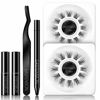 Picture of DIY Eyelash Extension, 3D Effect Glue Bonded Band Individual Lash 24 Clusters Volume Lashes Set, Home Eyelash Extension, C curl Lashes Pack 12mm,14mm (KIT)