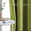 Picture of NICETOWN Bedroom Curtains Blackout Draperies - Decoration Thermal Insulated Solid Grommet Top Blackout Panels/Drapes for Kid's Room on Christmas & Thanksgiving (1 Pair, 52 x 63 inches in Fresh Green)