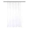 Picture of Barossa Design Waterproof Fabric Shower Stall Curtain Liner 54" W x 78" H - Hotel Quality, Machine Washable, White Shower Liner for Bath Tub, 54x78