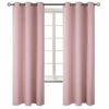 Picture of BGment Blackout Curtains for Bedroom - Grommet Thermal Insulated Room Darkening Curtains for Living Room, Set of 2 Panels (42 x 72 Inch, Baby Pink)