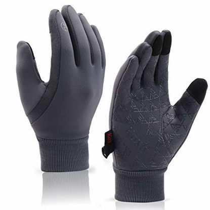 Picture of Koxly Winter Gloves Men Women Touch Screen Glove Warm Gloves Anti-Slip Windproof Waterproof Texting Gloves for Running Cycling