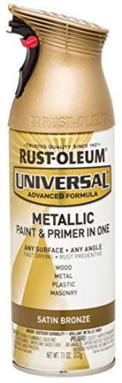 Picture of Rust-Oleum 314560 Universal All Surface Spray Paint, 11 oz, Metallic Satin Bronze