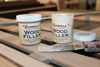 Picture of Water-Based Wood & Grain Filler - Mahogany - 1 Quart By Goodfilla | Replace Every Filler & Putty | Repairs, Finishes & Patches | Paintable, Stainable, Sandable & Quick Drying