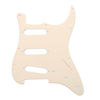 Picture of Musiclily SSS 11 Holes Strat Electric Guitar Pickguard and BackPlate Set for Fender US/Mexico Made Standard Stratocaster Modern Style Guitar Parts,1Ply Cream