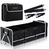 Picture of Extra Large Collapsible Trunk Organizer With Cooler Bag,3 Compartments Storage Organizer With Cover