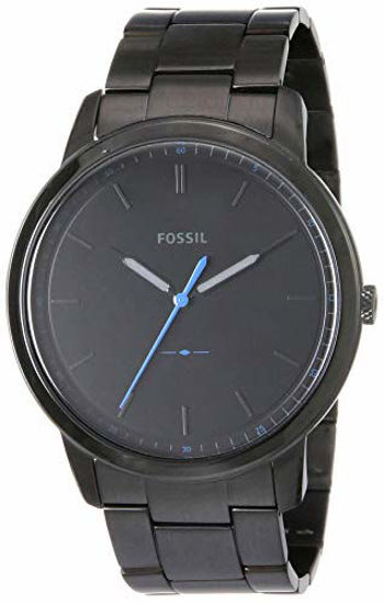 Picture of Fossil Men's The Minimalist Quartz Stainless Steel Dress Watch, Color: Black (Model: FS5308)