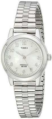 Picture of Timex Women's T2M826 Essex Avenue Silver-Tone Stainless Steel Expansion Band Watch