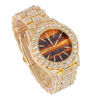 Picture of Bling'ed Out Money Moves with This Rollie Look - Unique Marbleized Abstract Design Color Dial - Men's Watch - ST10327 RN (ST10236 Tiger Eye Gold)