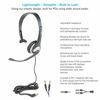 Picture of Cyber Acoustics Mono Headset, headphone with microphone, great for K12 School Classroom and Education (AC-104),Gray