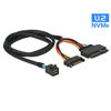 Picture of CY U.2 U2 Kit SFF-8639 NVME PCIe SSD Adapter & Cable for Mainboard Intel SSD 750 p3600 p3700 M.2 SFF-8643