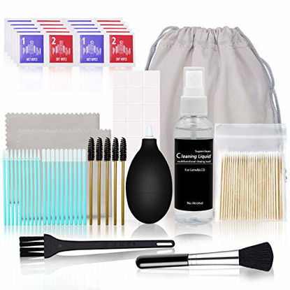 Picture of Updated 143 Pcs Cleaning Kit, Professional Cleaner Tool Set for Airpods Screen and Other Electronic Devices, Compatible with Airpods/Airpods pro/Earphones/Smartphones