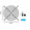 Picture of Easycargo 4pcs 120mm Fan Grill 120mm Guard Black with Screws (Black 120mm)