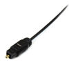 Picture of StarTech.com 15 ft Thin Toslink Digital Optical SPDIF Audio Cable - 15ft / 15 Feet Optical Audio Cable (THINTOS15),Black