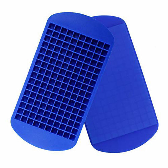 Mini Ice Cube Trays 2 Pack, Crushed Ice Tray For Freezer, Easy Release Small  Ice Cube Tray