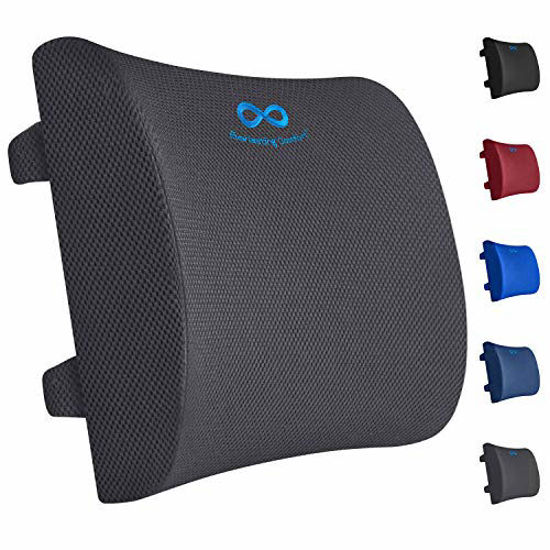 Everlasting Comfort Lumbar Support Pillow for Office Chair Pure