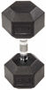 Picture of Sporzon! Rubber Encased Hex Dumbbell, Single, Black