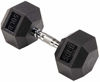 Picture of Sporzon! Rubber Encased Hex Dumbbell, Single, Black