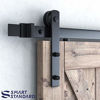 Picture of SMARTSTANDARD 6ft Heavy Duty Sturdy Sliding Barn Door Hardware Kit -Smoothly and Quietly -Easy to Install -Includes Step-by-Step Installation Instruction Fit 36" Wide Door Panel (I Shape Hanger)