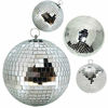 Picture of Alytimes Mirror Disco Ball - 8-Inch Cool and Fun Silver Hanging Party Disco Ball -Big Party Decorations, Party Design