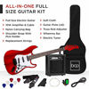 Picture of Best Choice Products 39in Full Size Beginner Electric Guitar Starter Kit w/Case, Strap, 10W Amp, Strings, Pick, Tremolo Bar - Cherry Red