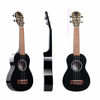 Picture of Soprano Ukulele 21 inch Mahogany Mini Kids Guitar Hawaiian ukelele Instrument Kit ukalalee for Beginner Adults Kids Starter(Black)