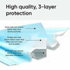 Picture of 50 Pack Disposable Face Masks with Elastic Earloops | 3-ply Breathable Non-Woven Mask by Wyze