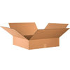 Picture of Partners Brand P24246 Flat Corrugated Boxes, 24"L x 24"W x 6"H, Kraft (Pack of 10)