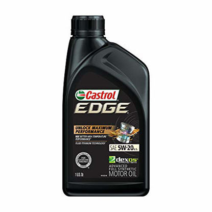 Picture of Castrol 06247 Edge 5W-20 Advanced Full Synthetic Motor Oil, 1 Quart, 6 Pack