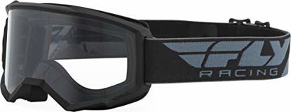 Picture of FLY Racing Focus Goggles for Motocross, Off-road, ATV, UTV, and More (BLACK with Clear Lens)