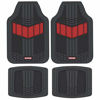 Picture of Motor Trend DualFlex Two-Tone Rubber Car Floor Mats for Automotive SUV Van Truck Liners - Channel Drainer All Weather Protection