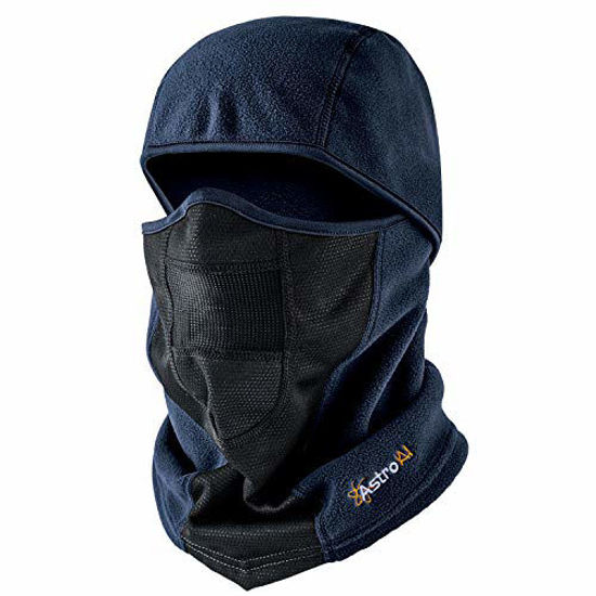 Picture of AstroAI Balaclava Ski Mask Winter Face Mask for Cold Weather Windproof Breathable for Men Women Skiing Snowboarding & Motorcycle Riding,Blue