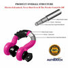 Picture of AUTMATCH Shackles 3/4" D Ring Shackle (2 Pack) 41,887Ibs Break Strength with 7/8" Screw Pin and Shackle Isolator & Washers Kit for Tow Strap Winch Off Road Vehicle Recovery Pink & Black