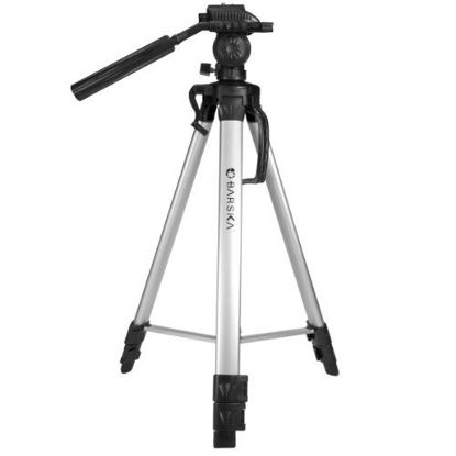 Picture of BARSKA Deluxe Tripod Extendable to 63.4" w/ Carrying Case , Gray/Black