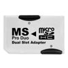 Picture of Cuziss Dual Slot MicroSD Micro SDHC Adapter Duo Pro Memory Stick Adapter for PSP Sony