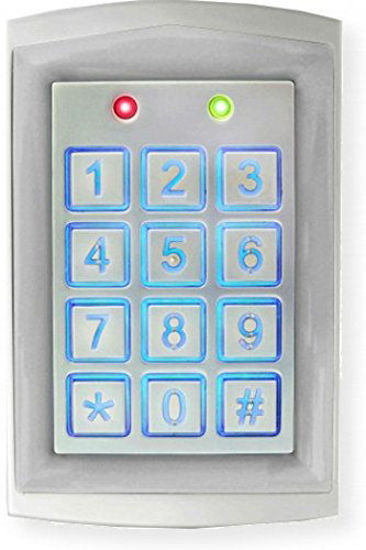 Picture of Seco-Larm SK-1323-SDQ Sealed Housing Weatherproof Stand-Alone Digital Access Keypad, Up to 1010 Users, Proximity Reader, Backlit Keys for Nighttime Use, Rugged Aluminum Construction