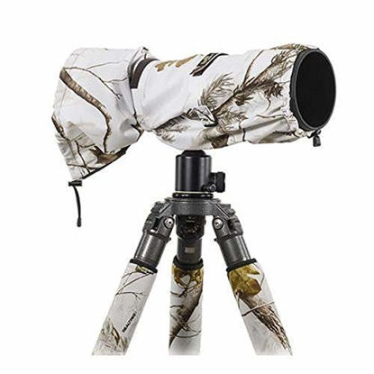 Picture of LensCoat Raincoat RS for Camera and Lens Cover Sleeve Protection, Large (Realtree AP Snow) LCRSLSN