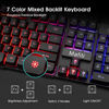 Picture of Mafiti Gaming Keyboard and Mouse Combo, Wired RGB Backlit Computer Keyboard with USB RGB Gaming Mouse Design for Windows PC Laptop Desktop Notebook