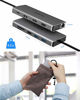 Picture of USB C Hub, TOTU 13-in-1 Type C Hub with Ethernet, 4K USB C to 2 HDMI, VGA, 2 USB 3.0, 2 USB 2.0, 100W PD, SD/TF Cards Reader, Mic/Audio Docking Station for MacBook Pro Air XPS and Other USB-C Laptops