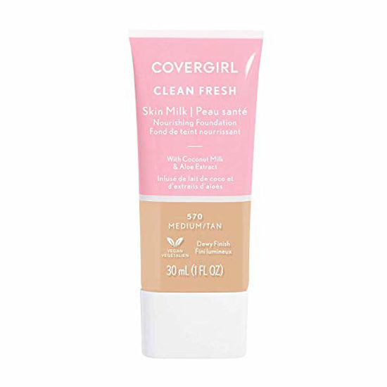 Picture of COVERGIRL, Clean Fresh Skin Milk Foundation, Medium/Tan, 1 Count