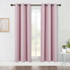 Picture of NICETOWN Blackout Curtain Panels for Girls Room, Nursery Essential Thermal Insulated Blackout Draperies / Drapes (Baby Pink=Lavender Pink, 1 Pair, 42 x 72 Inch)