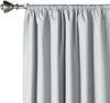 Picture of Amazon Basics Room Darkening Blackout Window Curtains with Tie Backs Set, 42" x 96", Light Grey