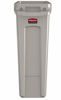 Picture of Rubbermaid Commercial Products-FG354060 Slim Jim Trash Can Waste Bin with Venting Channels, Beige, (Pack of 4)