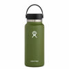 Picture of Hydro Flask Water Bottle - Stainless Steel & Vacuum Insulated - Wide Mouth 2.0 with Leak Proof Flex Cap - 32 oz, Olive