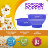 Picture of The Original Hotpop Microwave Popcorn Popper, Silicone Popcorn Maker, Collapsible Bowl Bpa Free and Dishwasher Safe (Glacier Blue)