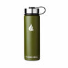 Picture of Hydro Cell Stainless Steel Water Bottle w/ Straw & Wide Mouth Lids (40oz 32oz 24oz 18oz) - Keeps Liquids Hot or Cold with Double Wall Vacuum Insulated Sweat Proof Sport Design (Navy/White 18 oz)