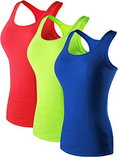 GetUSCart- Neleus Women's 3 Pack Compression Athletic Tank Top for