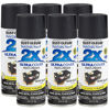 Picture of Rust-Oleum 249061-6PK Painter's Touch 2X Ultra Cover, 6 Pack, Semi-Gloss Black