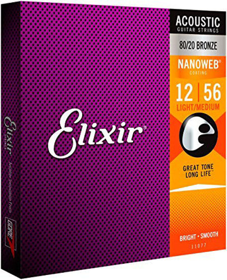 Picture of Elixir NanoWeb Acoustic Guitar Strings - Light Medium